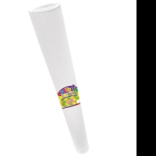 CARTON CORRUGADO CARTOLIN 50X70CM. BLANCO C.25